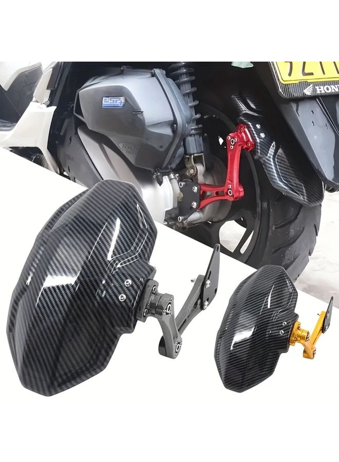 Blue CNC Aluminum Alloy Adjustable Motorcycle Bicycle Rear Wheel Fender Universal Modification Accessory - Image 5